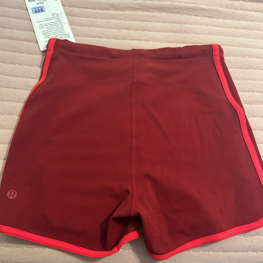lululemon athletica Women's Burgundy Athletic Shorts